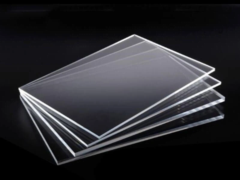 Transparent colorless acrylic material Transparent colorless acrylic material